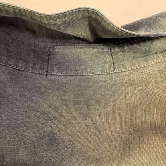 Cloth & Stone Anthropologie Tie-Dye Button Down Shirt in Black/Green/Brown - XL - Picture 12 of 16